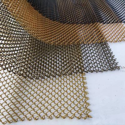 Architectural Decorative Aluminum Metal Shower Curtain For Hotle