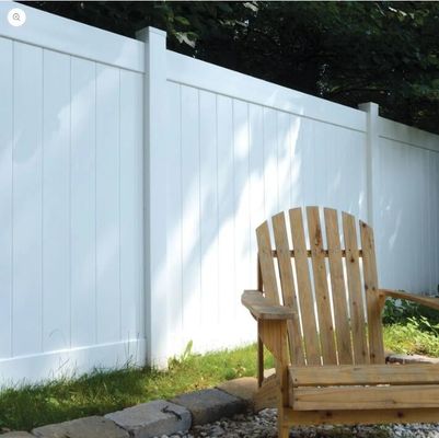6ft White PVC Privacy Fence Panel 1.8mHx2.4mW
